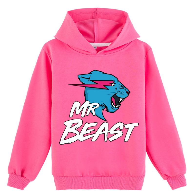 Mr Beast Lightning Cat Kids Fashion Print Hoodie Sweatshirt