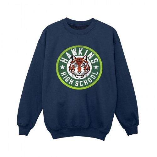 Netflix Boys Stranger Things Hawkins Tiger Circle Sweatshirt