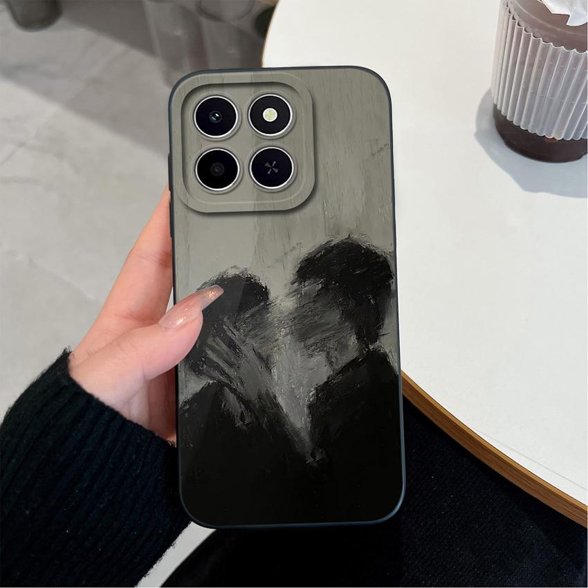 Для Huawei Honor X6C X7C 400 Pro Lite Чехол для телефона Милые розовые облачные узоры Жидкий силикон Недавно обновленные Противоударные Защитные чехлы Для Huawei Чехол