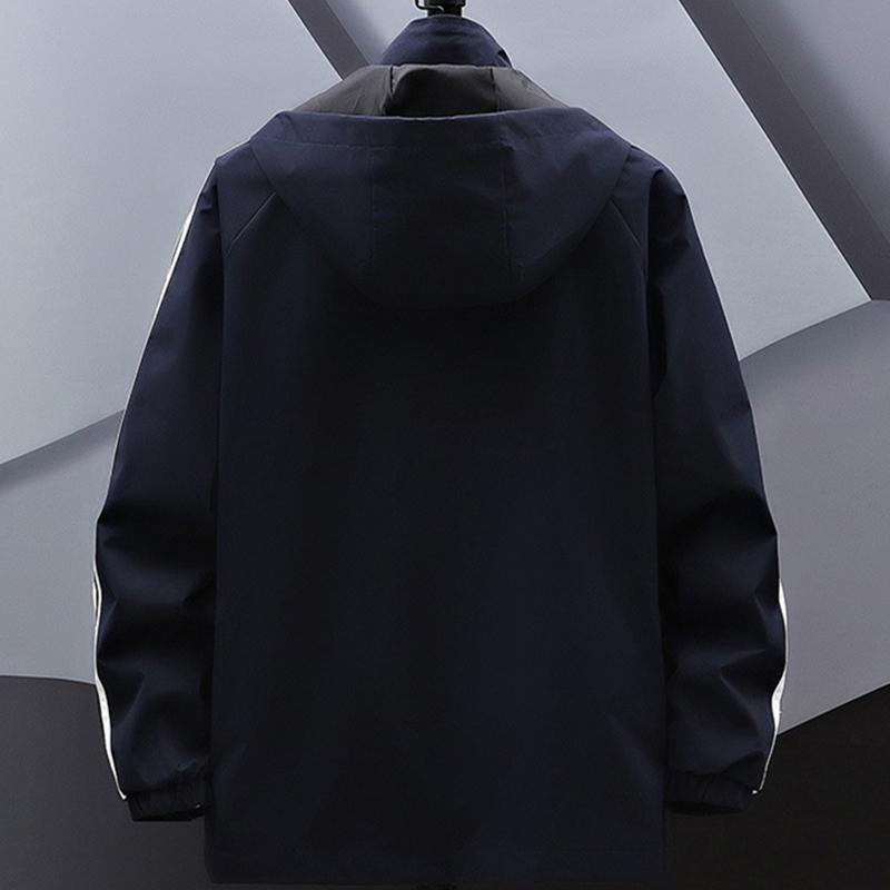 Мужская куртка с капюшоном, куртка-бомбер, мужские ветровки, пальто на молнии, весна-осень, свободная куртка-карго, мужская повседневная спортивная одежда