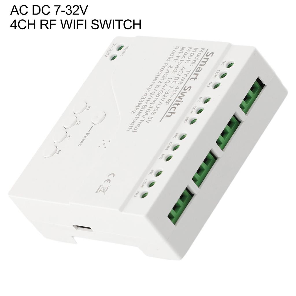 Умный для Tuya WIFI RF модуль управления переключатель 4CH релейный модуль переключатель
