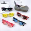 Fashion Personalized Children'S Sunglasses Sunglasses Cat Eye Diy Star Chain Modeling Sunscreen Sunshade Glasses Tide
