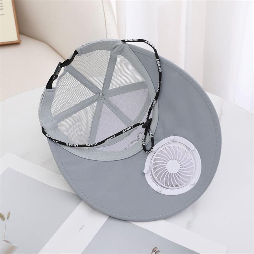 Breathable Solar Fan Hat USB Charging Sun Protection Caps Fashion Full Mesh Hats Summer
