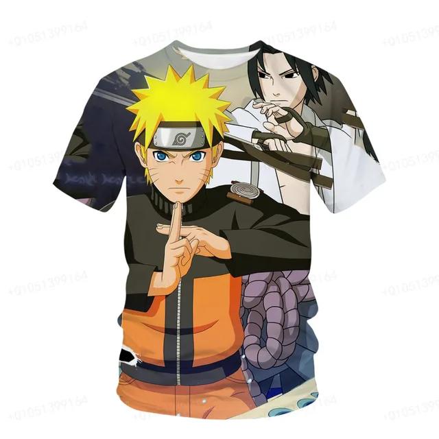 Naruto Breeze Adult Unisex Nine Tailed Demon Fox Kurama Printed T-shirt 3d
