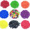 Творческие 20 шт DIY ручной работы бисер пластиковые твердые дисперсионные бусины шариковые бусины ярких цветов аксессуары для изготовления ювелирных изделий ожерелье браслет