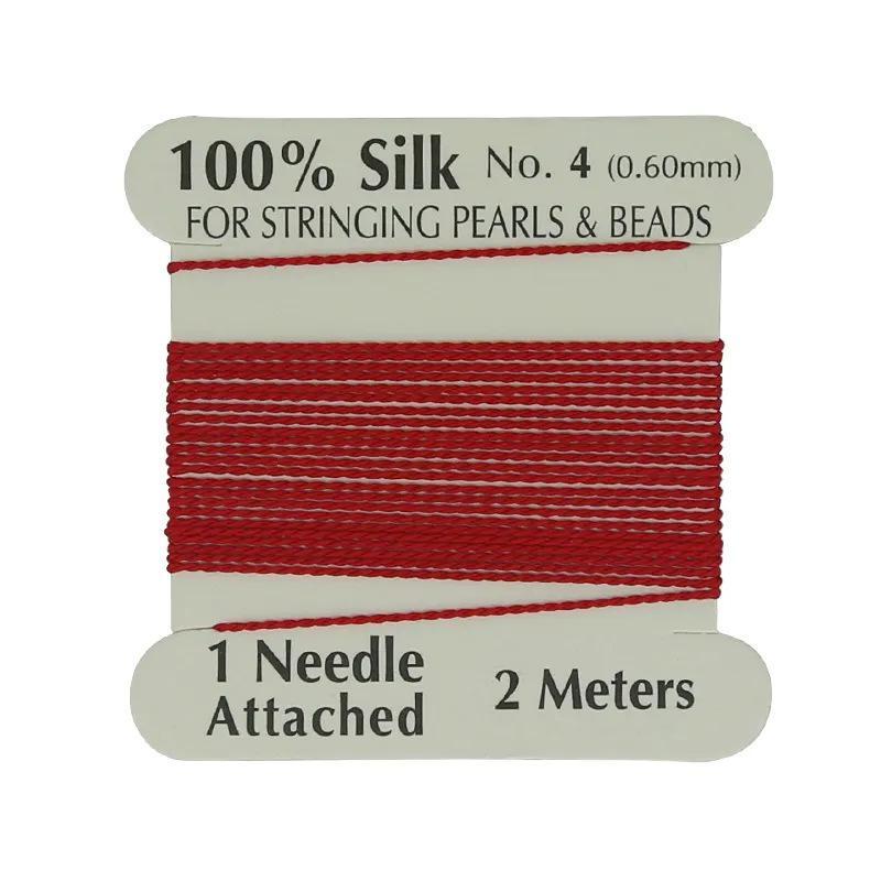 Silk Thread for Jewelry Making 0.6mm 2 Meters Multicolor Tear-Resistant Cord for Women DIY Bracelet Necklace Hobby Crafts
