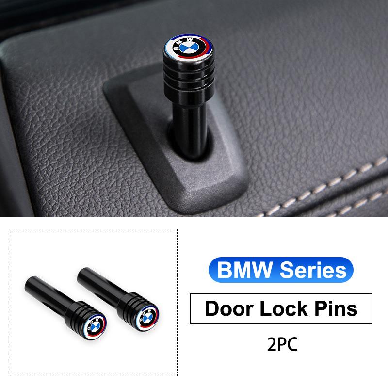 EAJN6 Car Door Lock Knob Pull Pins Alloy Security Insurance For BMW M F10 F20 F30 F40 F15 F25 F26 F31 F49 E62 E83 E84 G20 G11 G32 G12