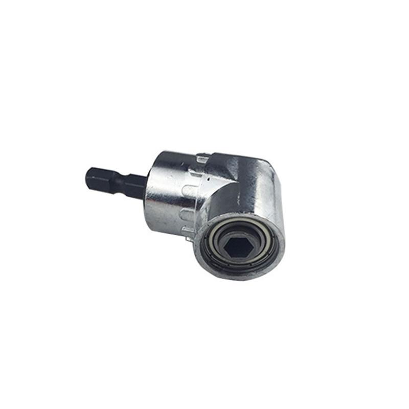 105° Angle Drill Bit Adapter with Hex Shank to Square Shank Extension Bar