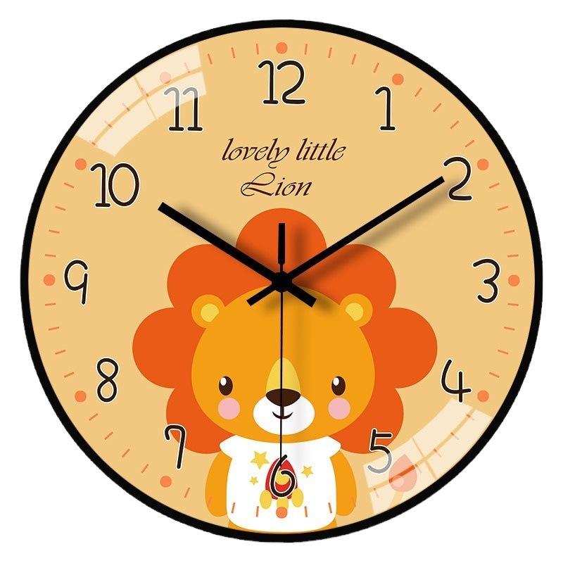 14-дюймовые 35 см бесшумные креативные настенные часы мультяшные часы подвесные часы простые домашние детская комната настенные часы