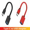 Для мобильного телефона USB-Female на Type-C-Male Адаптер OTG 15,5 см Длинный кабель для Samsung S20 Huawei OTG Конвертер кабеля данных