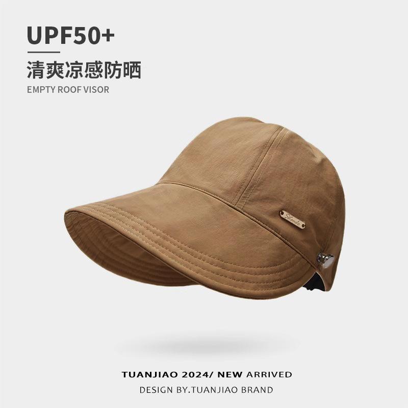 Ruth Color Matching Wide Brim Cap Женская универсальная шляпа-ведро с козырьком от солнца, показывающая лицо, маленькая быстросохнущая шляпа для верховой езды