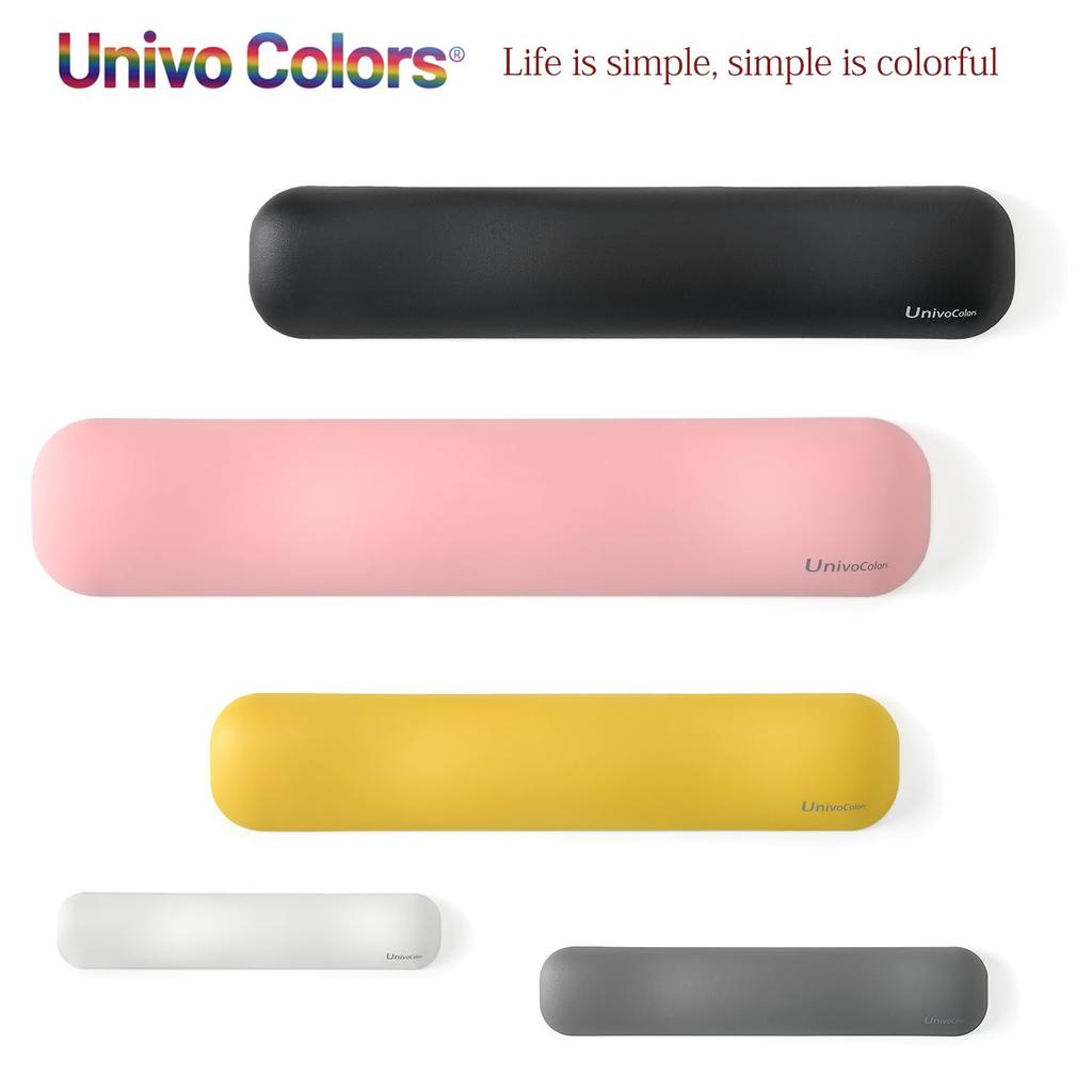 Подставка под запястье UnivoColors, Премиальный ПУ материал, Эргономичный дизайн, Снижает усталость, Поддерживает длительное использование, Подушка из пены с памятью, Распределение давления,