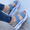 Fashion 2024 Summer New Fashion Comfortable Women's Wedge Casual Open-toed Sandals
