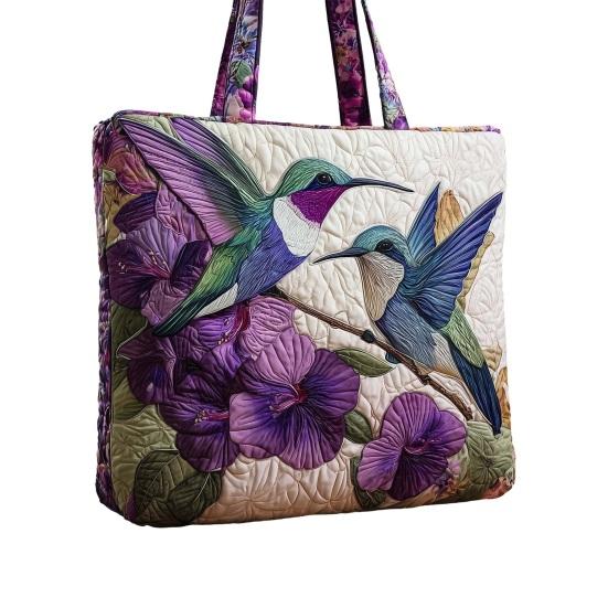 Стеганая сумка-тоут Женская винтажная сумка через плечо Цветы Животные Сумка Цветочный кошелек для поездок на работу Вечеринки Ежедневные поручения