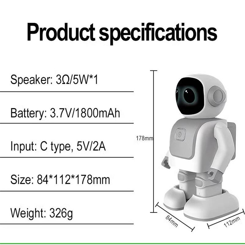 Танцующий робот интеллектуальное программирование Bluetooth аудио космический робот