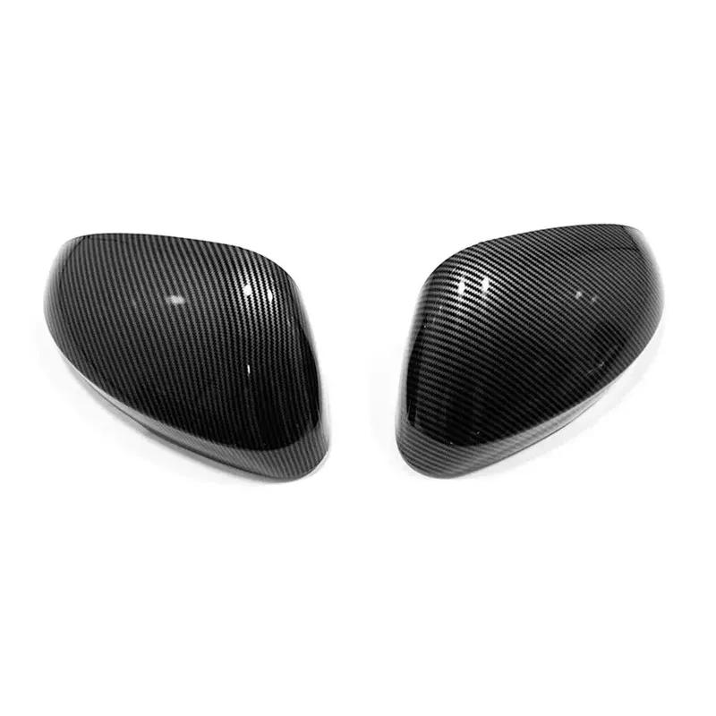 For Mitsubishi Outlander Car Sticker Rearview Side Mirror Cover Wing Cap Exterior Door Rear View Case Trim Carbon Auto