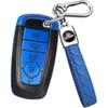 QBUC Чехол для брелока Ford, Чехол для ключа с брелоком для Ford, Полностью защитный чехол-оболочка для брелока автомобиля Mustang Raptor Fusion