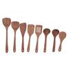 8Pcs Kitchen Tools Set Wooden Spatula Shovel Spoons Mixing Stirring Serving Utensils
