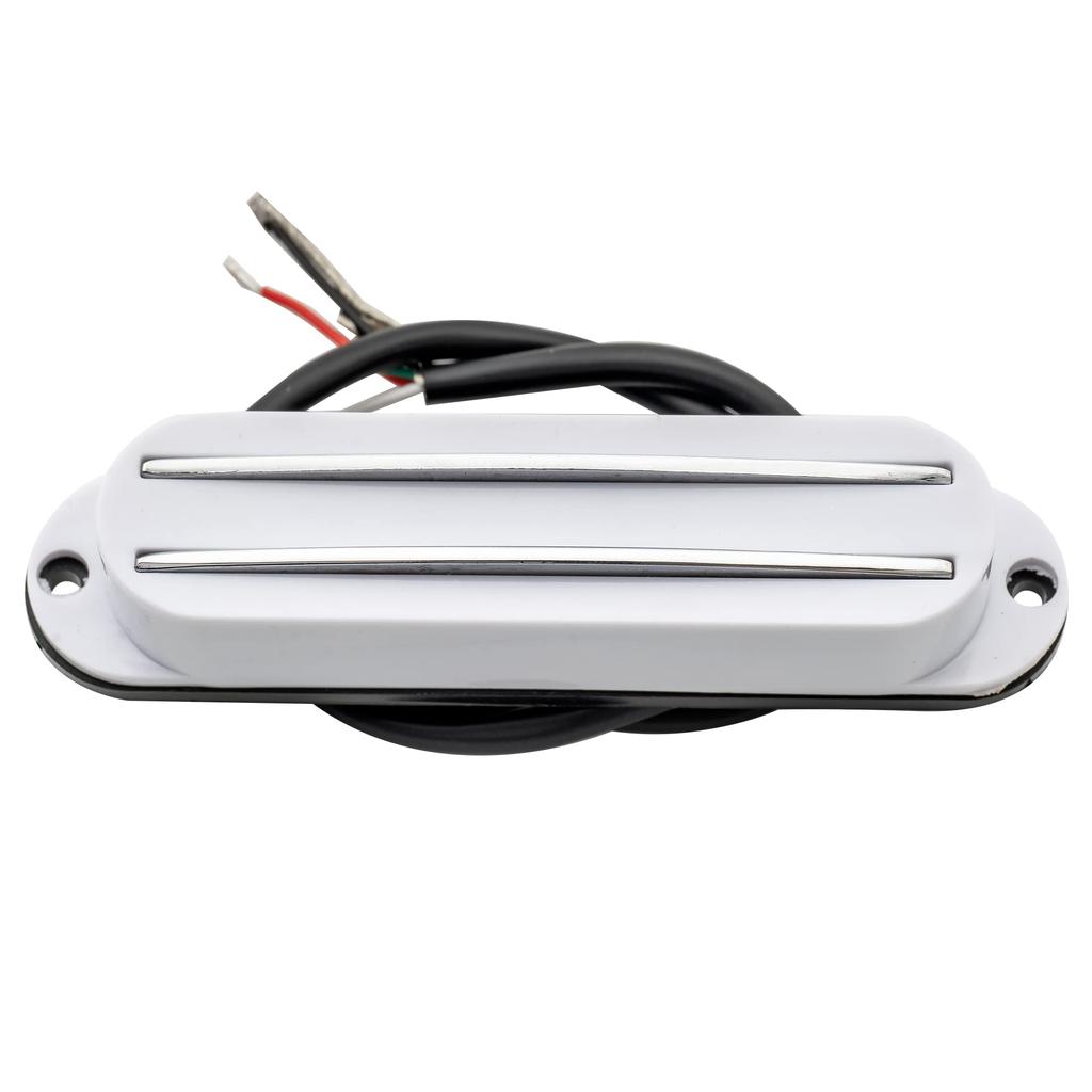 Musiclily HOT RAILS ST Guitar Single-Size Humbucker Pickup for Fender Squier Strat Electric Guitar, White