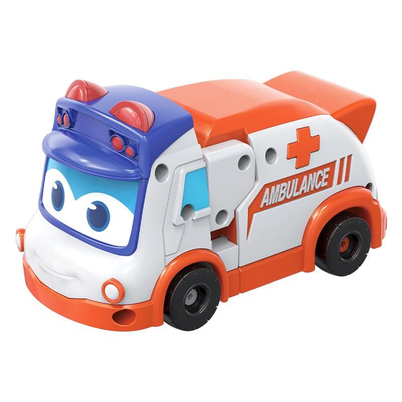 6 в 1 АБС GGBOND Gogo Bus Трансформация Машинка Игрушка Фигурки Скорая помощь/Полиция/Пожарный Слайд Игрушки для Детей Подарок