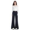American Vintage | Double Button Design | Loose and slightly pulled jeans women's denim blue trousers pattern