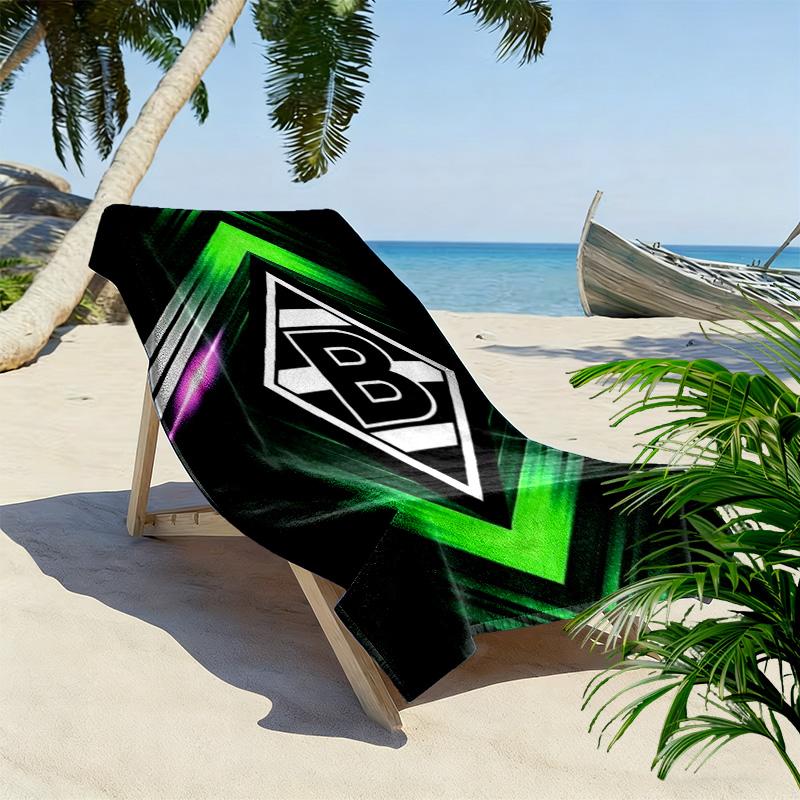 Borussia Print Beach Towel, Large Soft Quick Dry Towel for Beach Camping Swimming