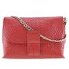Avenue Shoulder Bag Repeat Anagram ChainShoulder Red Calfskin Women Used