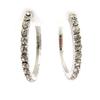 [J5967] - 'Sissi' Rhinestone Hoop Earrings Ø 3-5 Cm