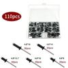 Набор из 110 шт. вытяжных заклепок для строительства и металлообработки