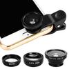 3 In 1 Universal 0.65X Wide Clip On Angle Fisheye Macro Lens