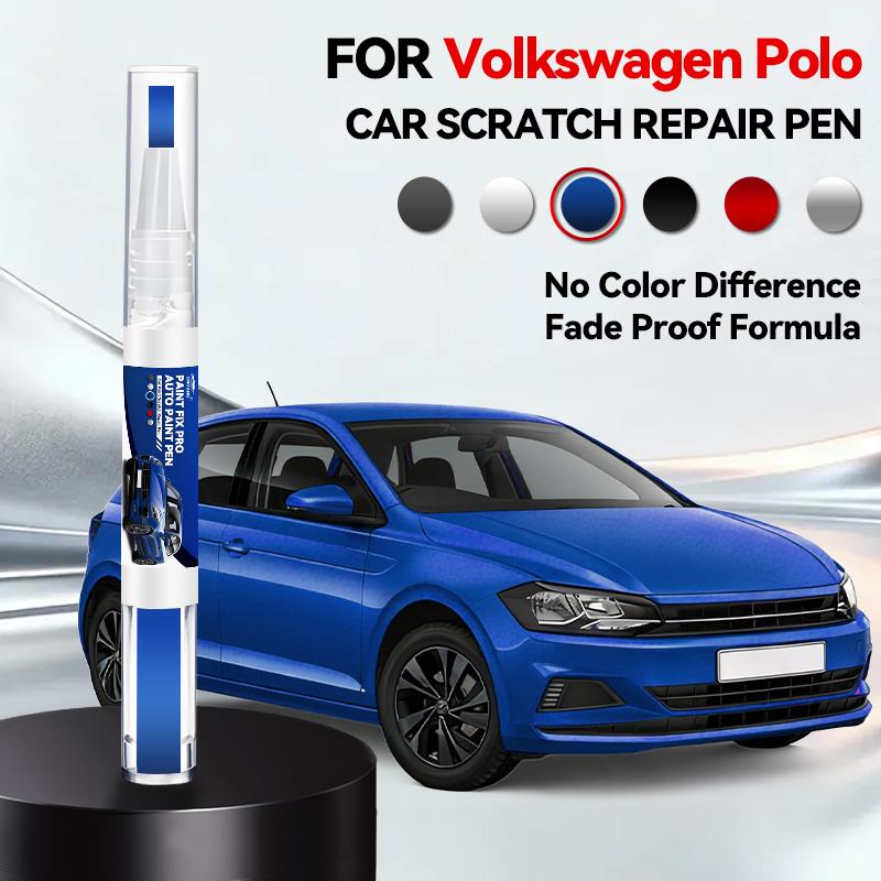 For Volkswagen Polo Car Paint Repair Pen Touch Up Scratch Remover DIY Auto Accessories Orange White LC9A Red LS3M Silver A7W