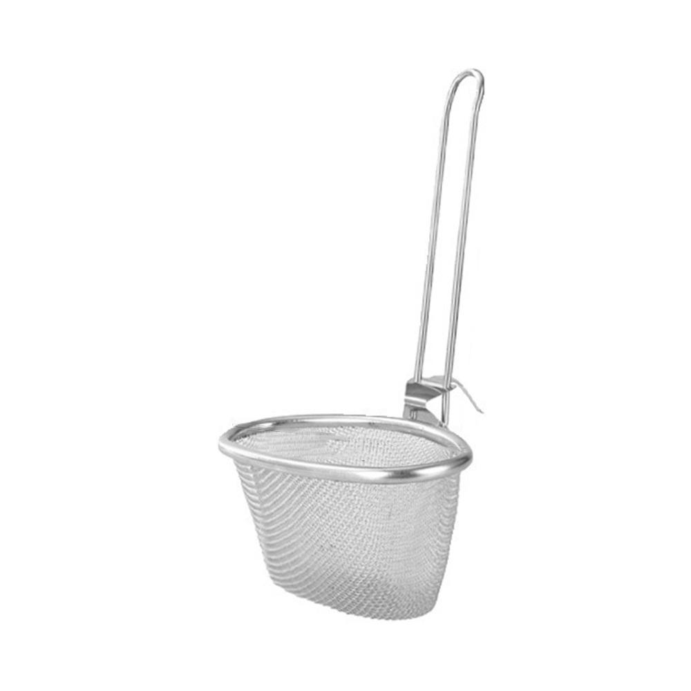 Сетчатая ложка-дуршлаг из нержавеющей стали 304, серебристая, кухонная утварь, дуршлаг для еды, ложка для корейской лапши, дуршлаг для овощей, дуршлаг для хот-пота