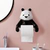 1 комплект, держатель для туалетной бумаги, настенный самоклеящийся полимерный подвесной диспенсер для рулонной бумаги с рисунком панды, стойка для дома