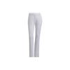 Zipper Solid Color Logo Mid Waist Straight Loose Casual Pants Women Pants White HB3615