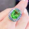CMM Высокое качество, кольцо на большой палец, изумрудный цвет, бижутерия, аксессуары, регулируемое кольцо, вечерние, свадебные, для женщин