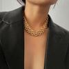 JMXD- "Retro Fashion and Individuality, Rough Chain Women's Necklace, Simple and Versatile Metal Sweater Chain, Fashion Accessories,