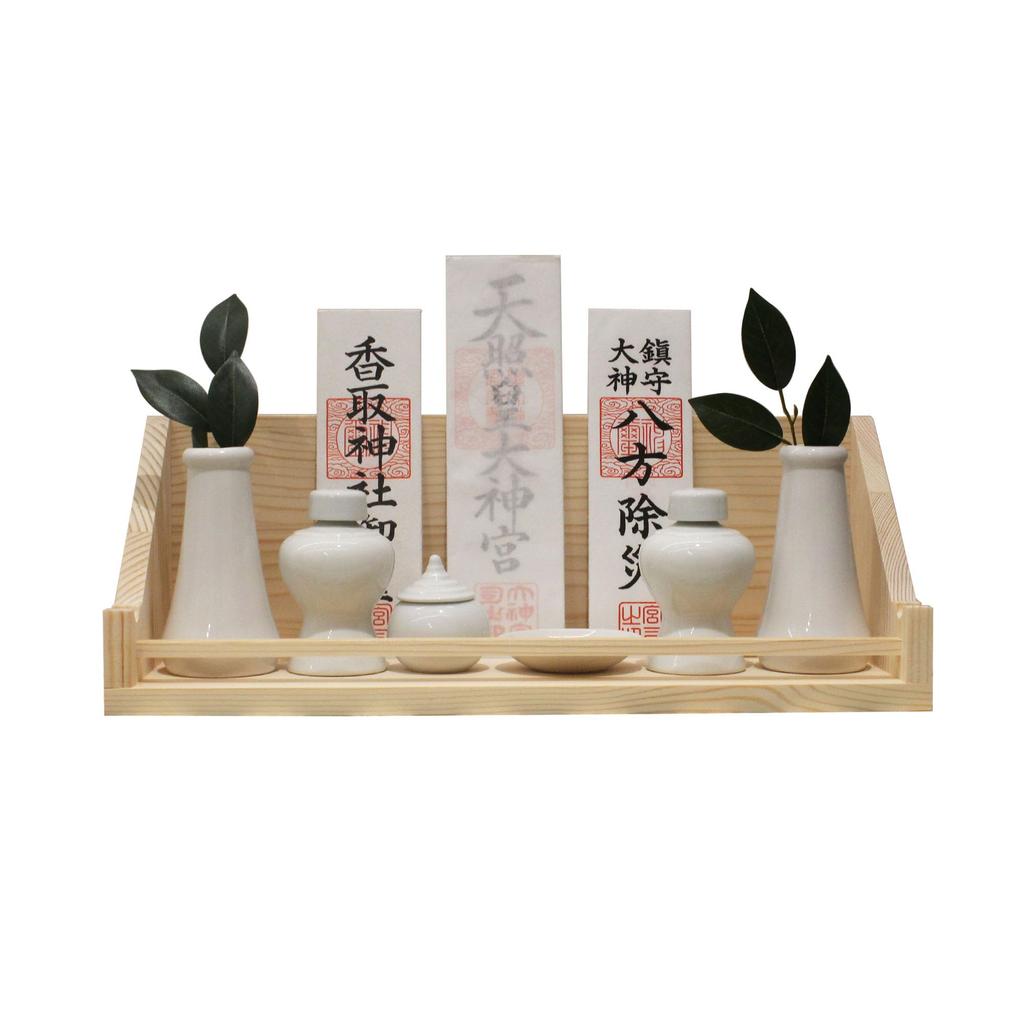 YA-TANAITA-40 (Япония, тип Камидана E) - Настенный держатель для синтоистского святилища для семейных святынь, фуда, одного святилища, трех святилищ и облачных узоров