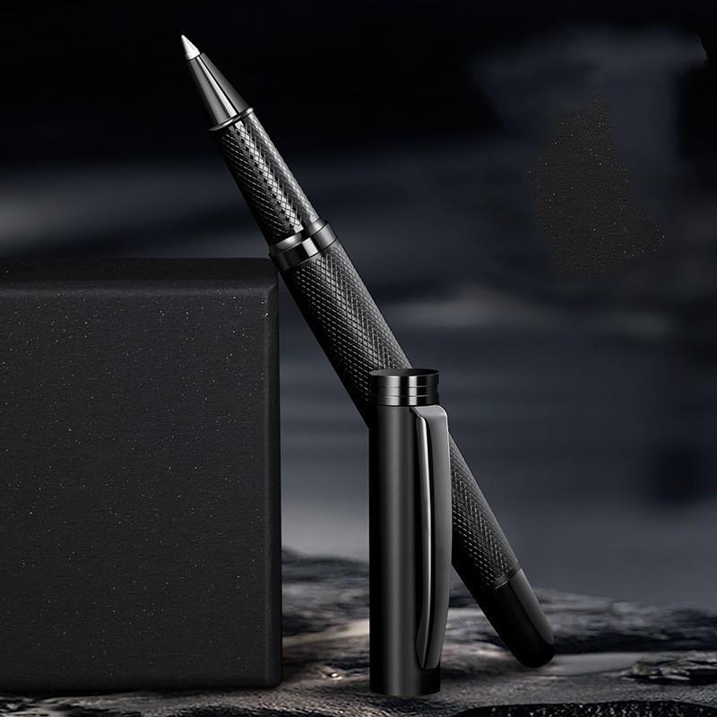 Деловая черная металлическая матовая ручка-подпись, школьно-офисная пишущая шариковая ручка