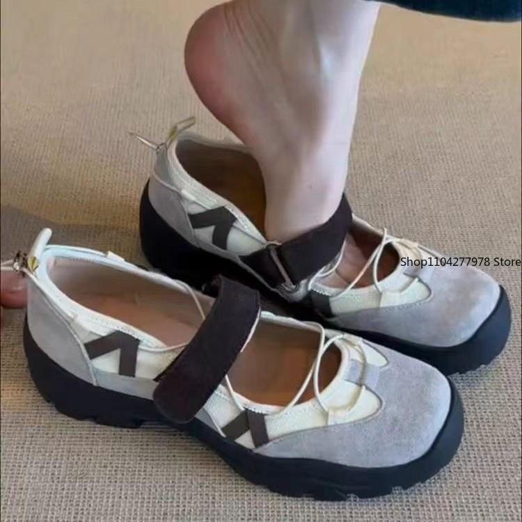 Модная Высококачественная Женская Обувь на Плоской Подошве с Круглым Носком, Повседневная Дышащая Обувь Слипоны на Плоской Подошве для Улицы, Женские Туфли Мэри Джейн 2025