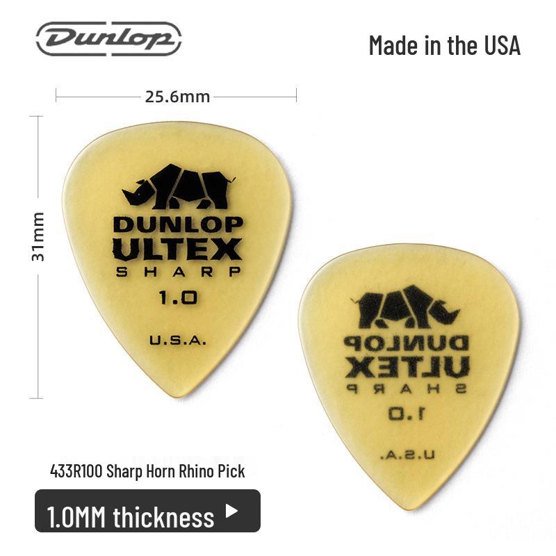 Dunlop Rhino 421R Anti-Slip Guitar Pick for Acoustic & Electric Guitars