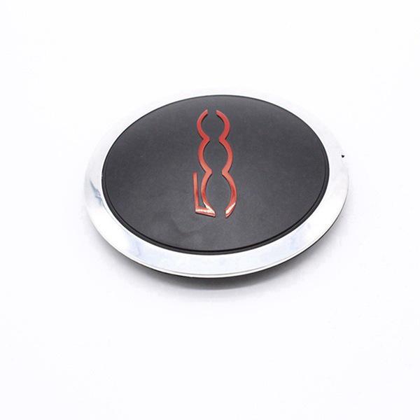 Комплект из 2 колпаков ступицы колеса для Fiat 500 68078419AC, 68078421AC, 51884863.