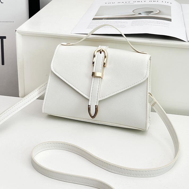 Small Bag Women's Solid Color Small Square Bag New Fashion Niche Casual Shoulder Messenger Bag