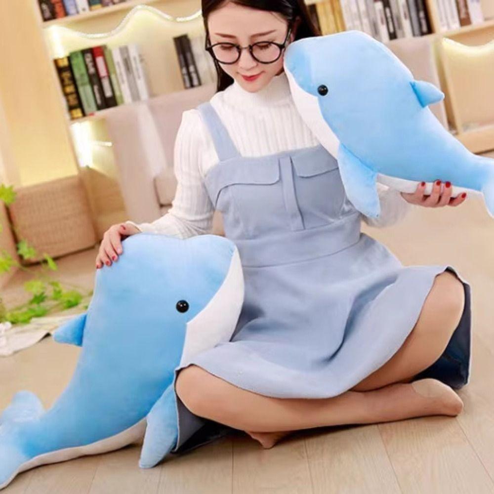 Plush Dolphin Plush Toy Stuffed Dolphin Sofa Pillow Dolphin Stuffed Toys  Home Decor
