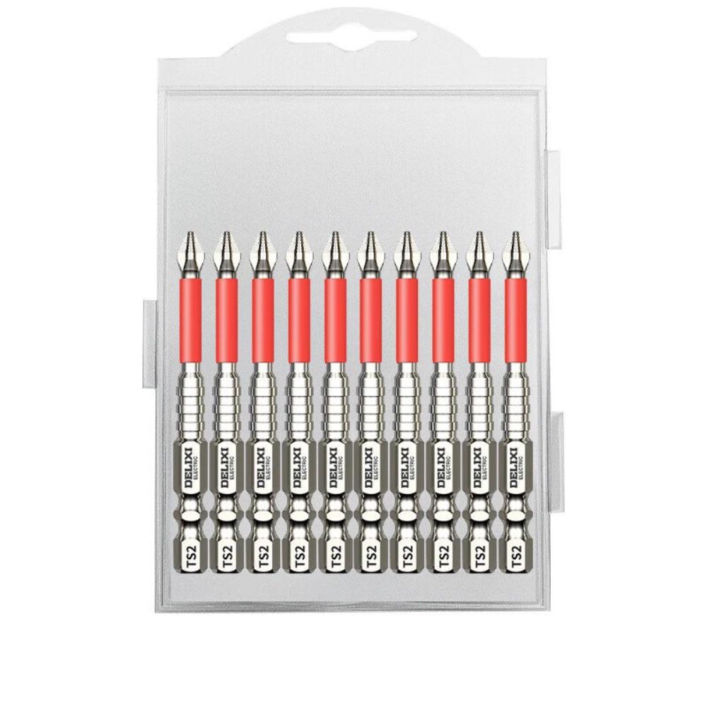 6/10/20pcs S2 Zinc Zinc Alloy Steel Cross Screwdriver  Head Non-slip Electric Screwdriver Bit  Electric Drill
