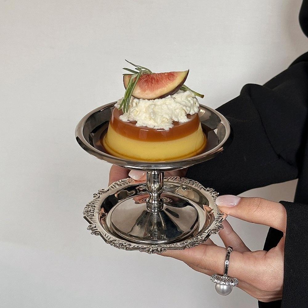 304 Stainless Steel Ice Cream Cup Fruit Yogurt Dessert Salad Bowl Retro Dessert Cup Bar Dinnerware
