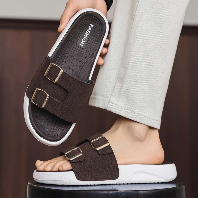 Summer Men's Beach Slippers Non-Slip Casual Slippers For Indoor Outdoor Men Water Shoes Sandals