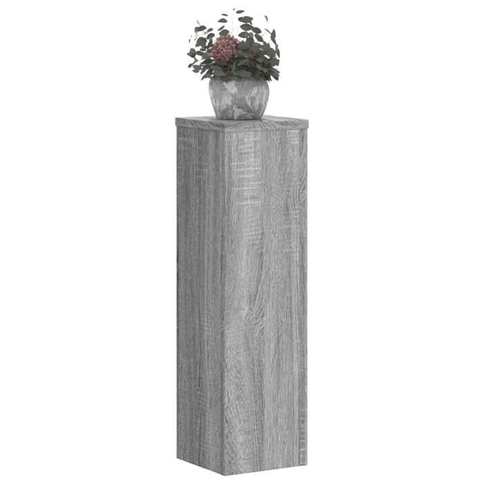 VidaXL Supports pour plantes 2 pcs sonoma gris bois d'ingénierie, support de fleurs, support de pot de plante, support de 852938