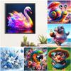 5D DIY Full Round Drill Diamond Painting Animal Kit Home Decor Art Craft