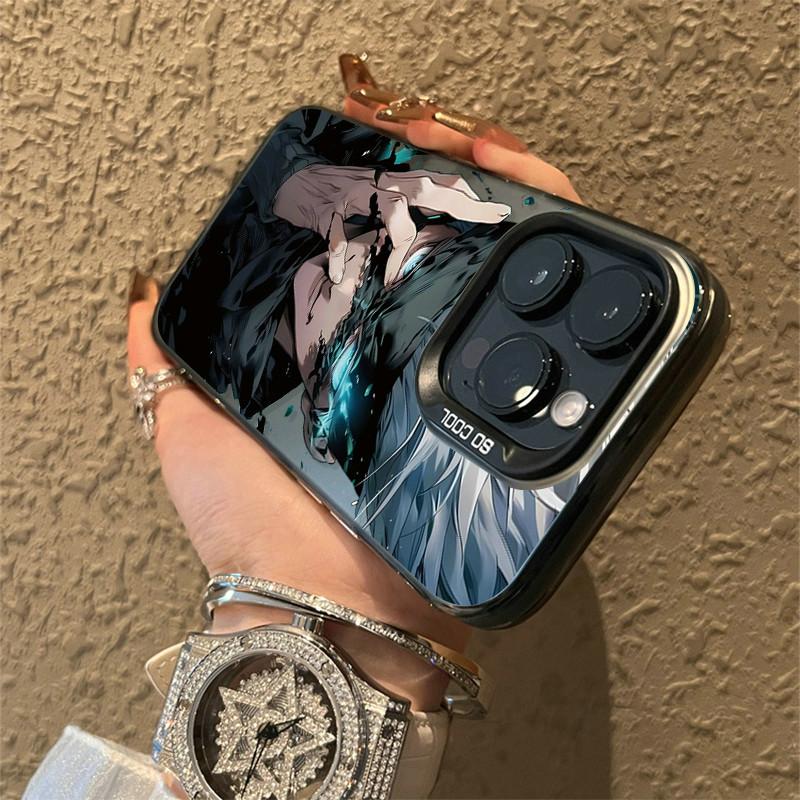 Upgraded IMD Case Gojo Satoru Printed Shockproof Protective Soft TPU Shell Case Full Back Cover for iPhone Samsung