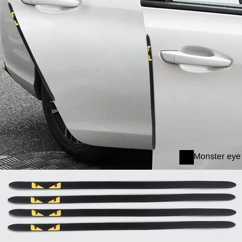 4 шт., автомобильные наклейки, защита края двери, накладка, защитная полоса, защита от царапин, автомобильные барьеры, защита от столкновений
